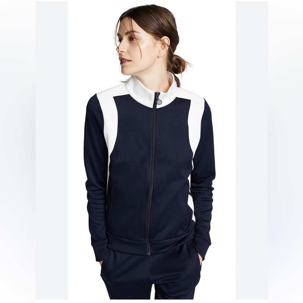 Tory Sport Colorblock track zip up jacket + Banner Tearaway Track Pants SET Navy - Picture 3 of 14